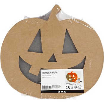 Calabaza con luz