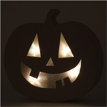 Calabaza con luz