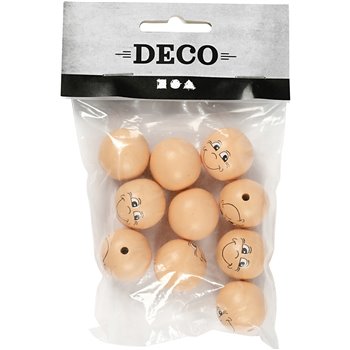 Pelotas de cara sonriente - 10 unidades
