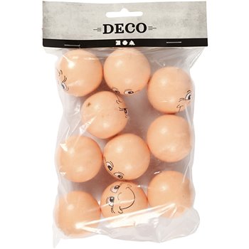 Pelotas de cara sonriente - 10 unidades