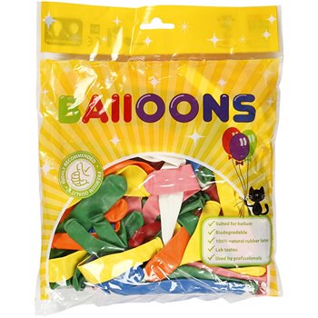 Globos alargados - 100 unidades