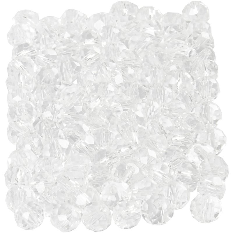 Perlas facetadas - 100 unidades