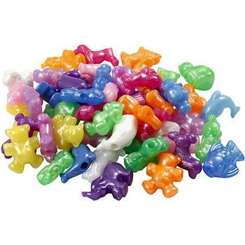 Cuentas de plástico con formas - 700 ml