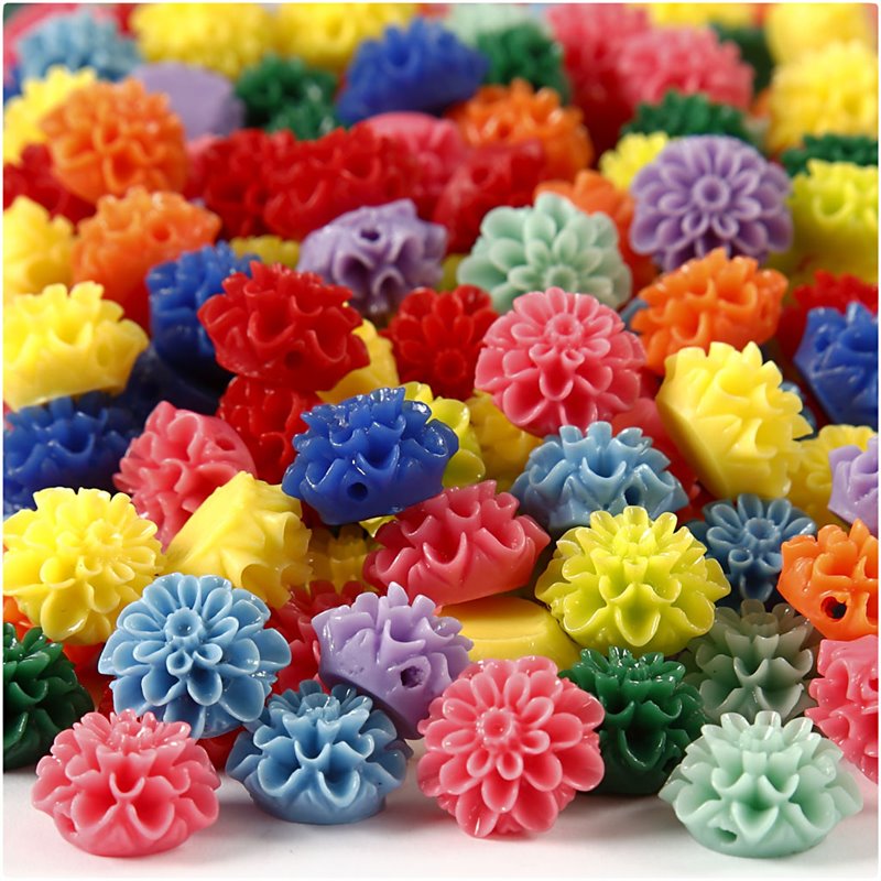 Cuentas de flores - 250 unidades