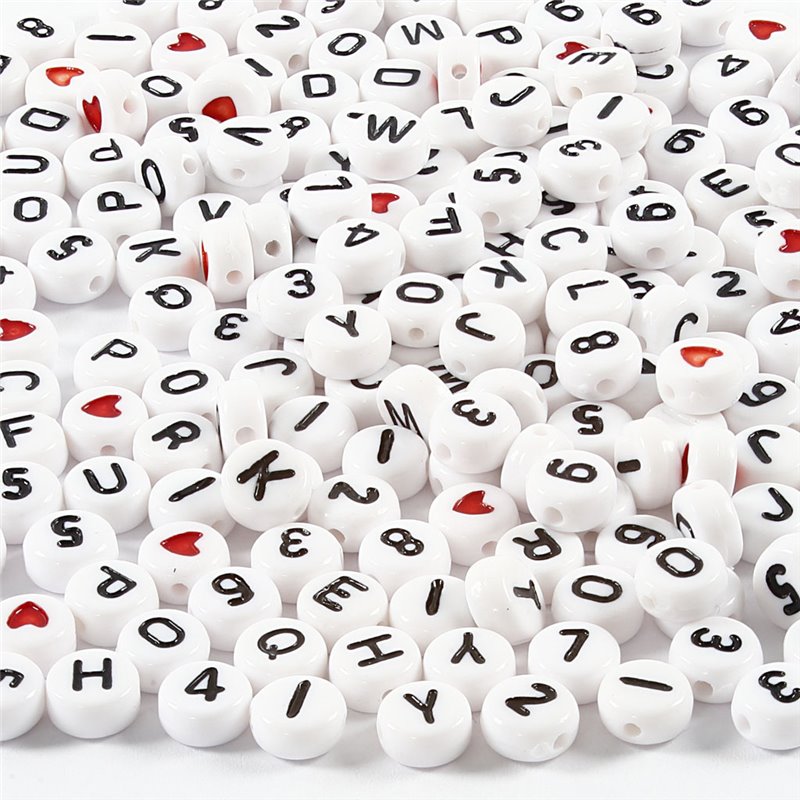 Cuentas de letras - 200 gr