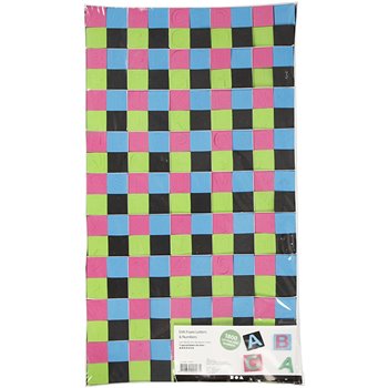 Letras y números de goma EVA - 1800 stdo