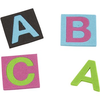 Letras y números de goma EVA - 1800 stdo