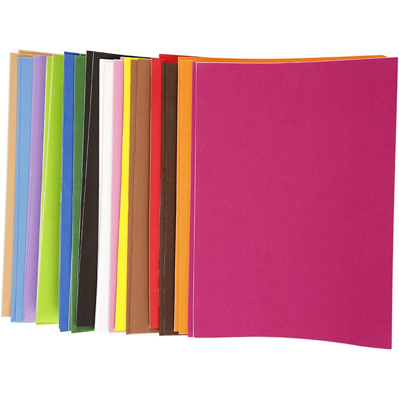 Hojas de goma EVA - 30 hojas stdas