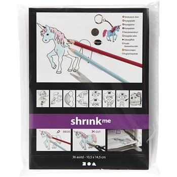 Hojas de Shrink Plastic con motivos - 36 hoja