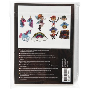 Hojas de Shrink Plastic con motivos - 36 hoja