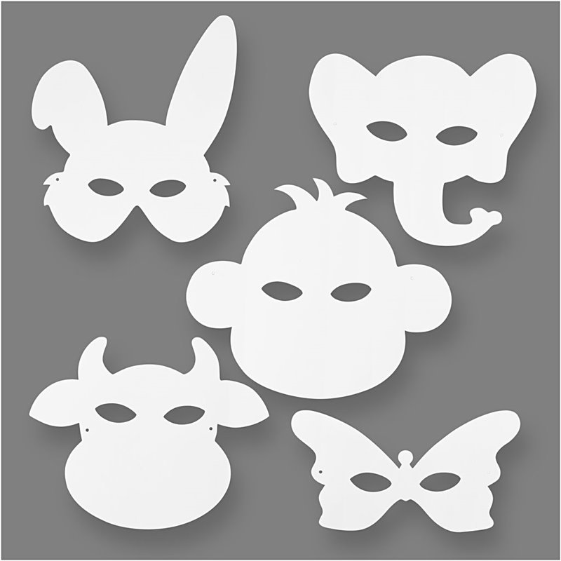 Máscaras de animales - 16 unidades