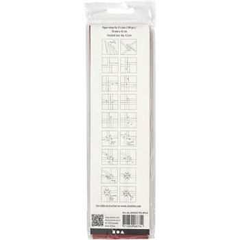 Tiras de papel para estrellas - 100 tiras