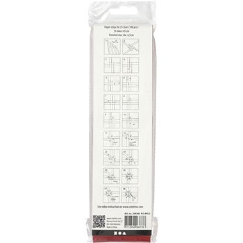 Tiras de papel para estrellas - 100 tiras