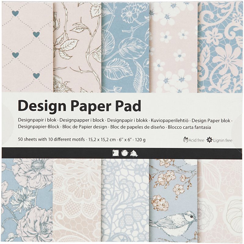 Bloc de papel de diseño - 50 hoja