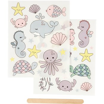 Pegatinas  "Rub-on" - 1 paquetes