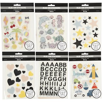 Pegatinas  "Rub-on" - 12 hoja
