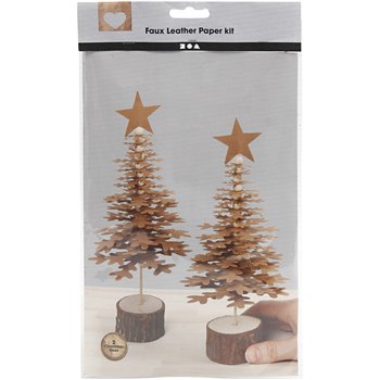 Árboles de Navidad de cuero sintético - 1 set