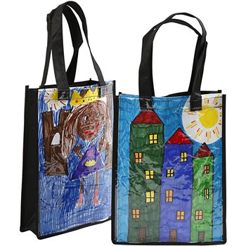 Bolsa con frontal de plástico