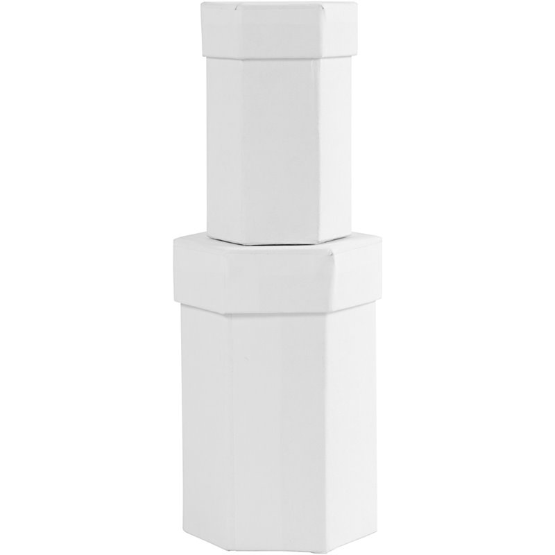 Cajas hexagonales - 2 unidades