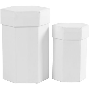 Cajas hexagonales - 2 unidades