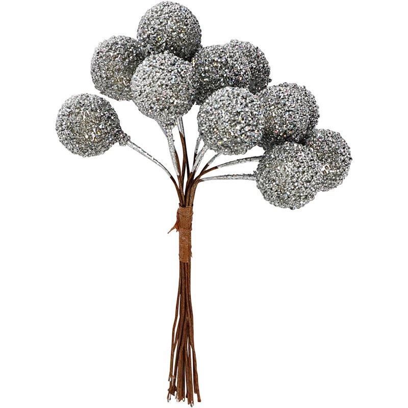 Bayas artificiales - 12 unidades