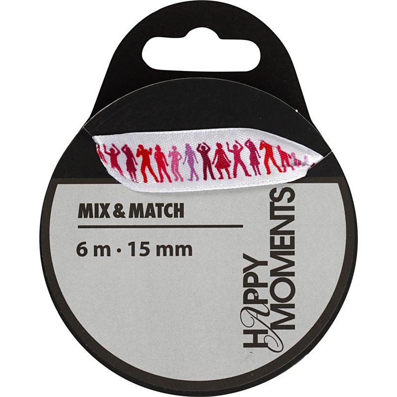 Cinta satinada con estampado - 6 m Cinta satinada con estampado - 6 m
