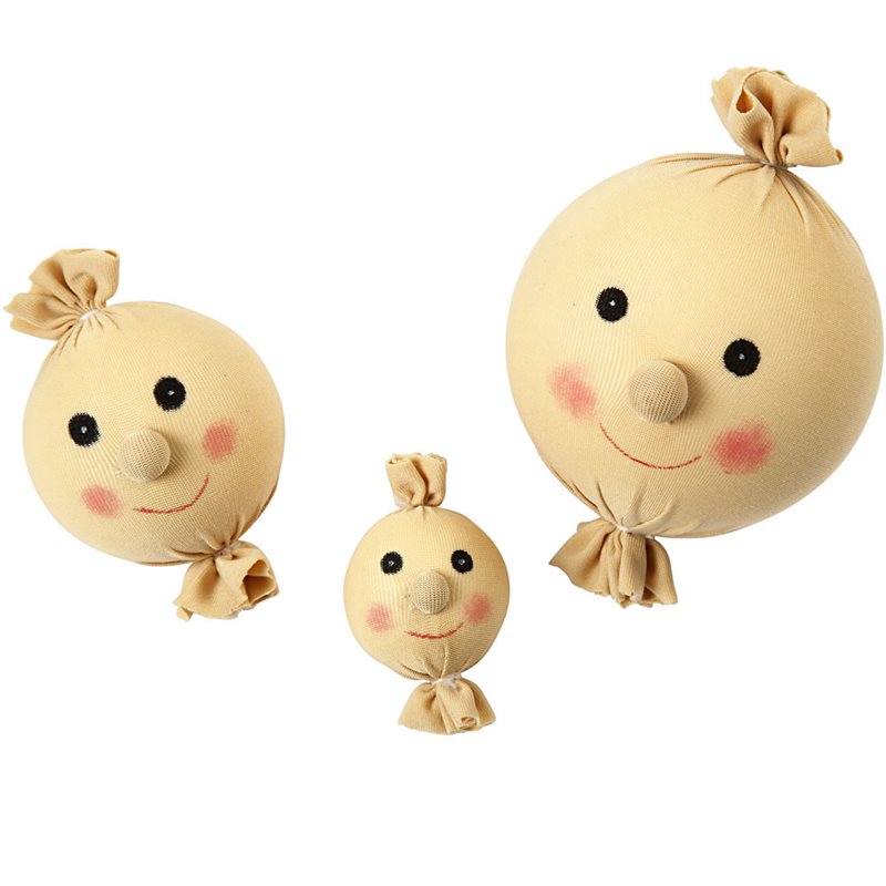 Cara de tela sonriente