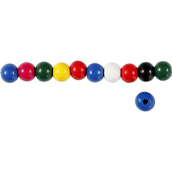 Surtido de cuentas de madera - 15 gr