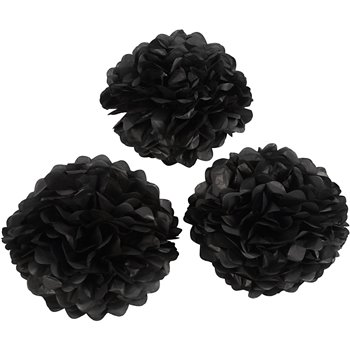 Pompones de seda - 3 unidades