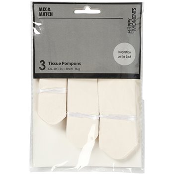 Pompones de seda - 3 unidades