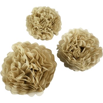 Pompones de seda - 3 unidades