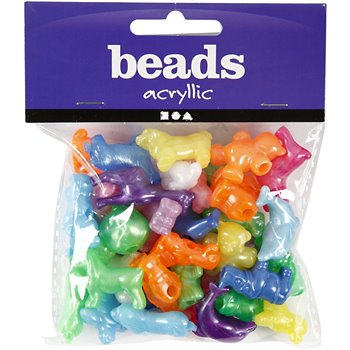 Cuentas de plástico con formas - 125 ml Cuentas de plástico con formas - 125 ml
