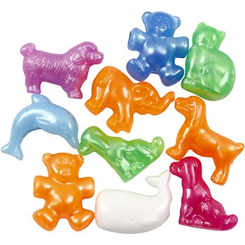 Cuentas de plástico con formas - 125 ml Cuentas de plástico con formas - 125 ml