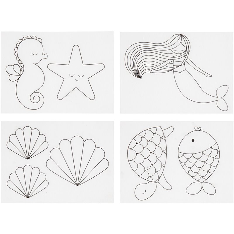 Hojas de Shrink Plastic con motivos - 4 hoja