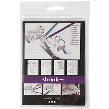 Hojas de Shrink Plastic con motivos - 4 hoja