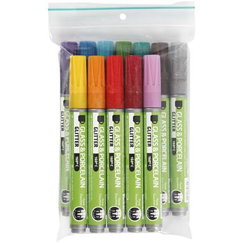 Rotulador porcelana y cristal - 12 unidades