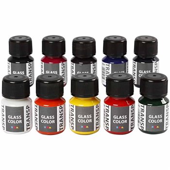Pintura Glass Color transparent - 10x30 ml