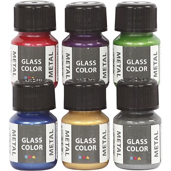 Glass Color Metal  - 6x30 ml