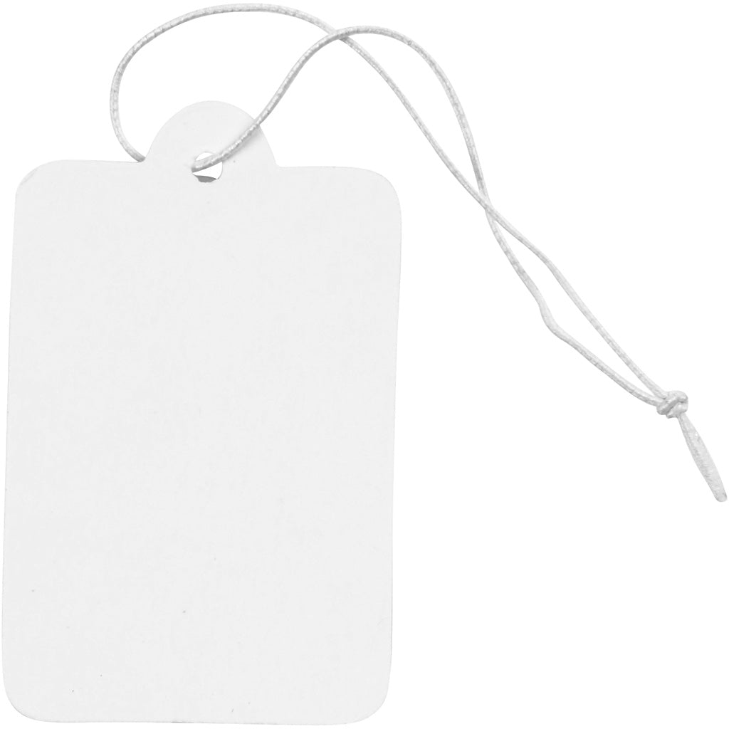 Etiquetas para regalo blancas 25x40 mm — 100 ud
