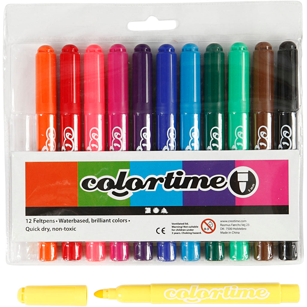 Colortime rotuladores - 12 unidades