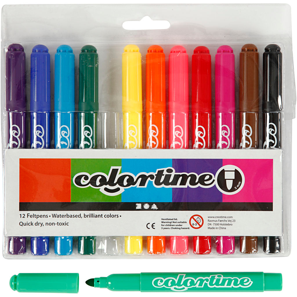 Colortime rotuladores - 12 unidades