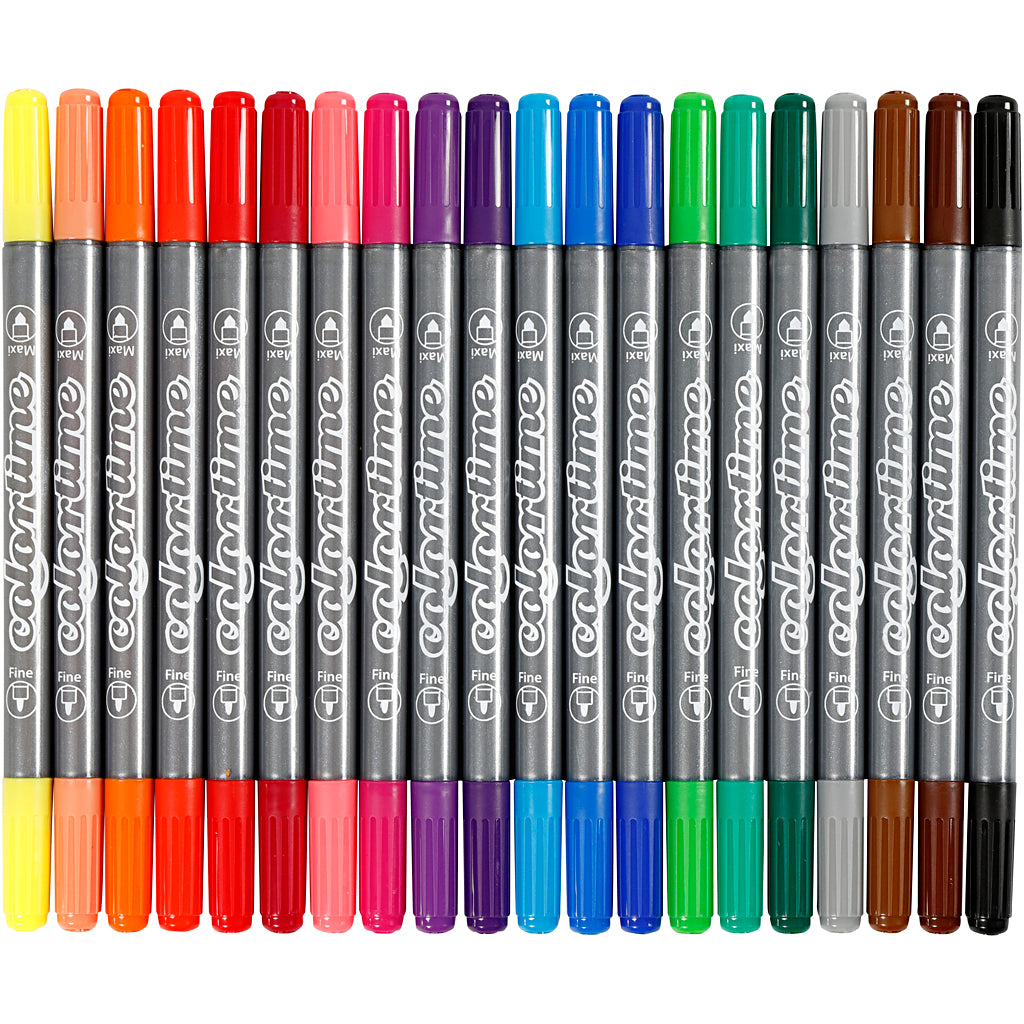 Rotuladores dobles Colortime - 20 unidades