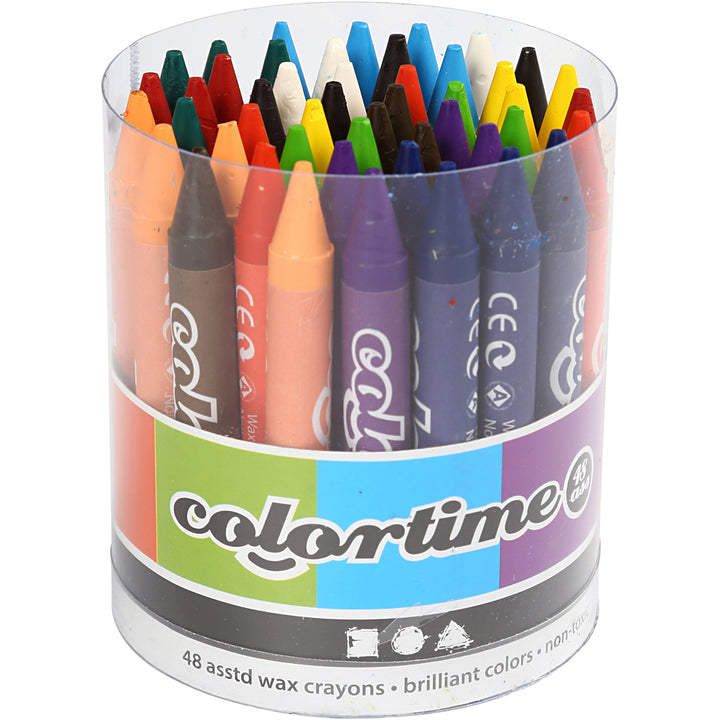Lápices de cera ColorTime - 48 unidades