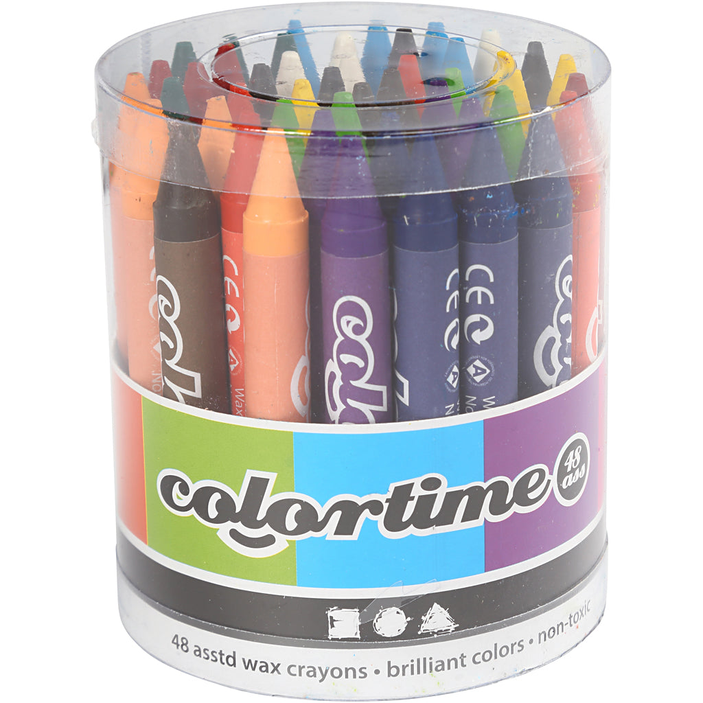 Lápices de cera ColorTime - 48 unidades