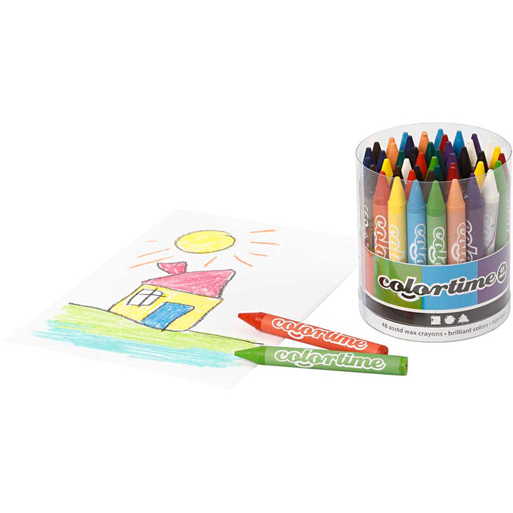 Lápices de cera ColorTime - 48 unidades