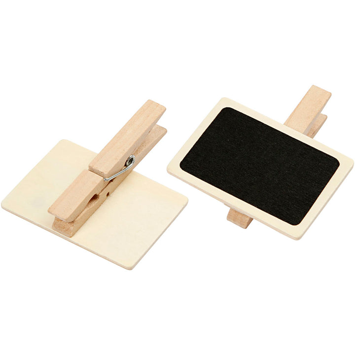 Pinza de ropa con mini pizarra - 100 unidades
