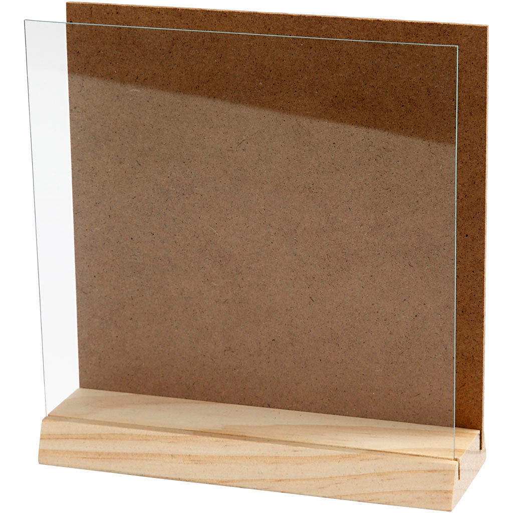 Placa 3D con cristal - 1 set