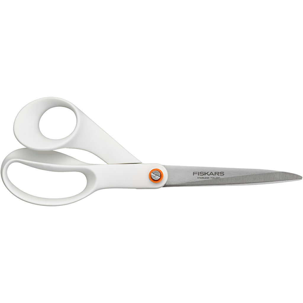 Tijeras multiuso Fiskars 21 cm — blancas