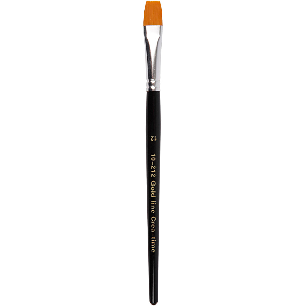 Pinceles de nylon planos n.º 11 — 6 ud