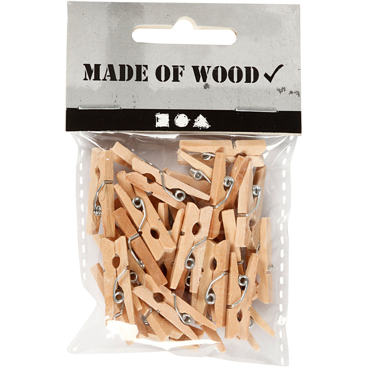 Pinza de madera - 30 unidades